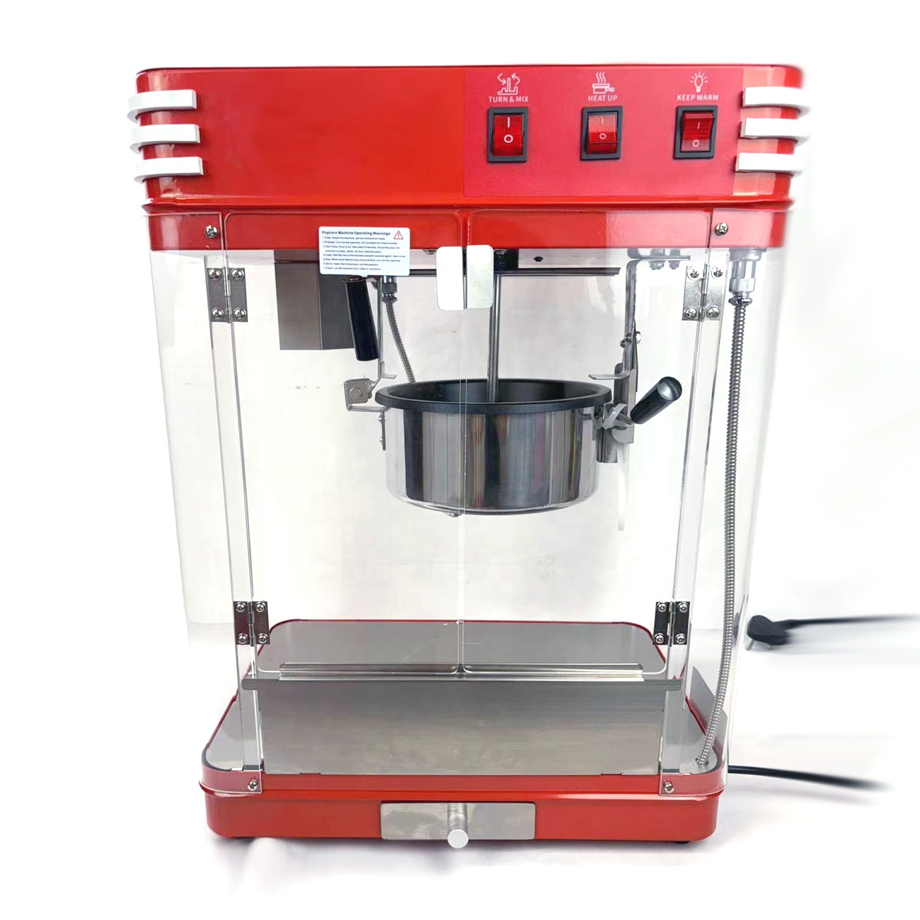 Commercial Popcorn Maker 8Oz - آلة صنع الفشار التجارية مع غلاية