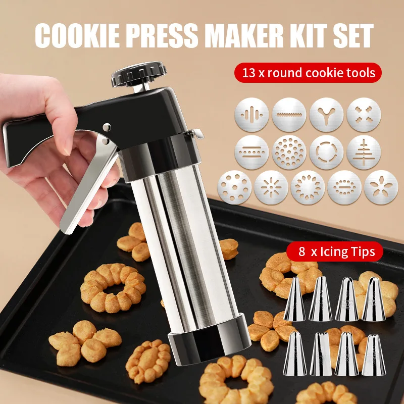 Churros Extruder Machine Manual - 13 قطعة/المجموعة DIY دليل قالب الكعكة