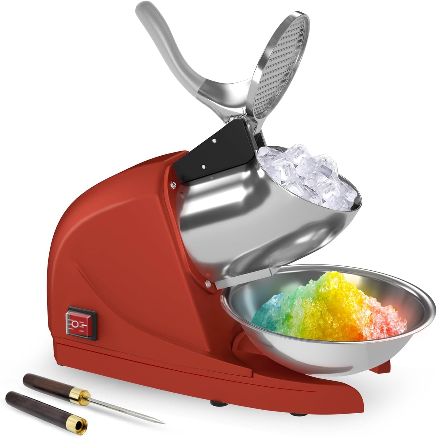 Snow Cone Shaved Ice Machine - ماكينة كهربائية لصنع الثلج المبشور بقدرة
