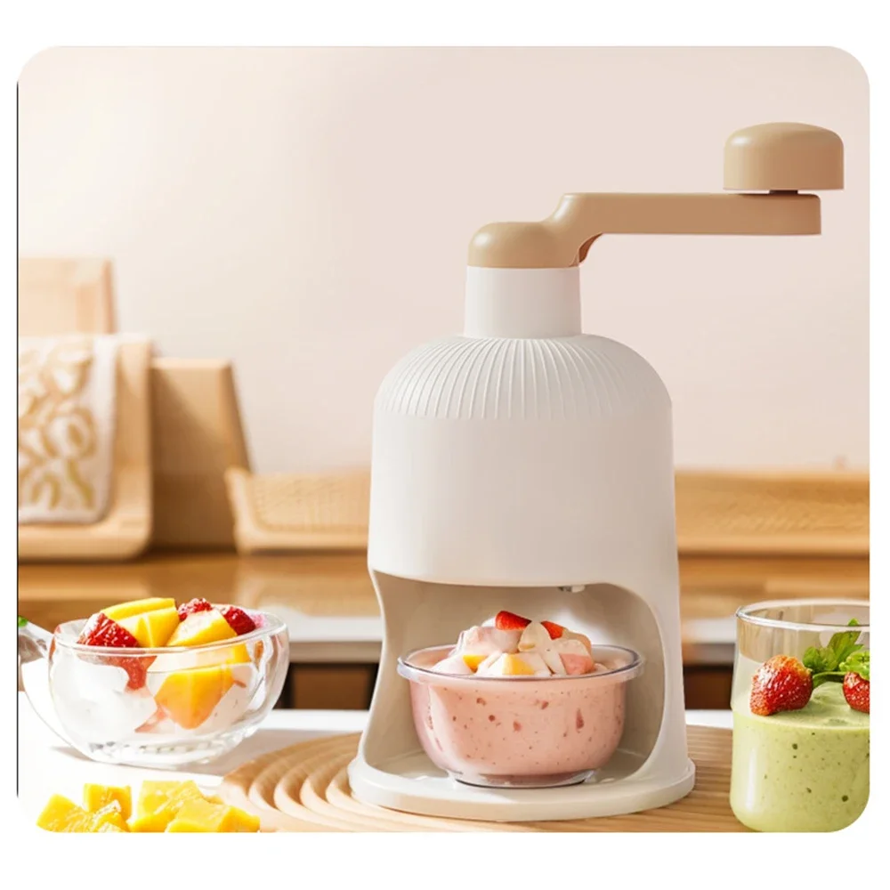Snow Cone Shaved Ice Machine - آلة تقطيع الثلج اليدوية وصانعة المخروط