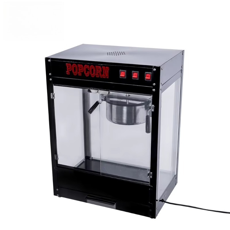 Commercial Popcorn Maker 8Oz - آلة صنع الفشار الصغيرة السوداء بسعة