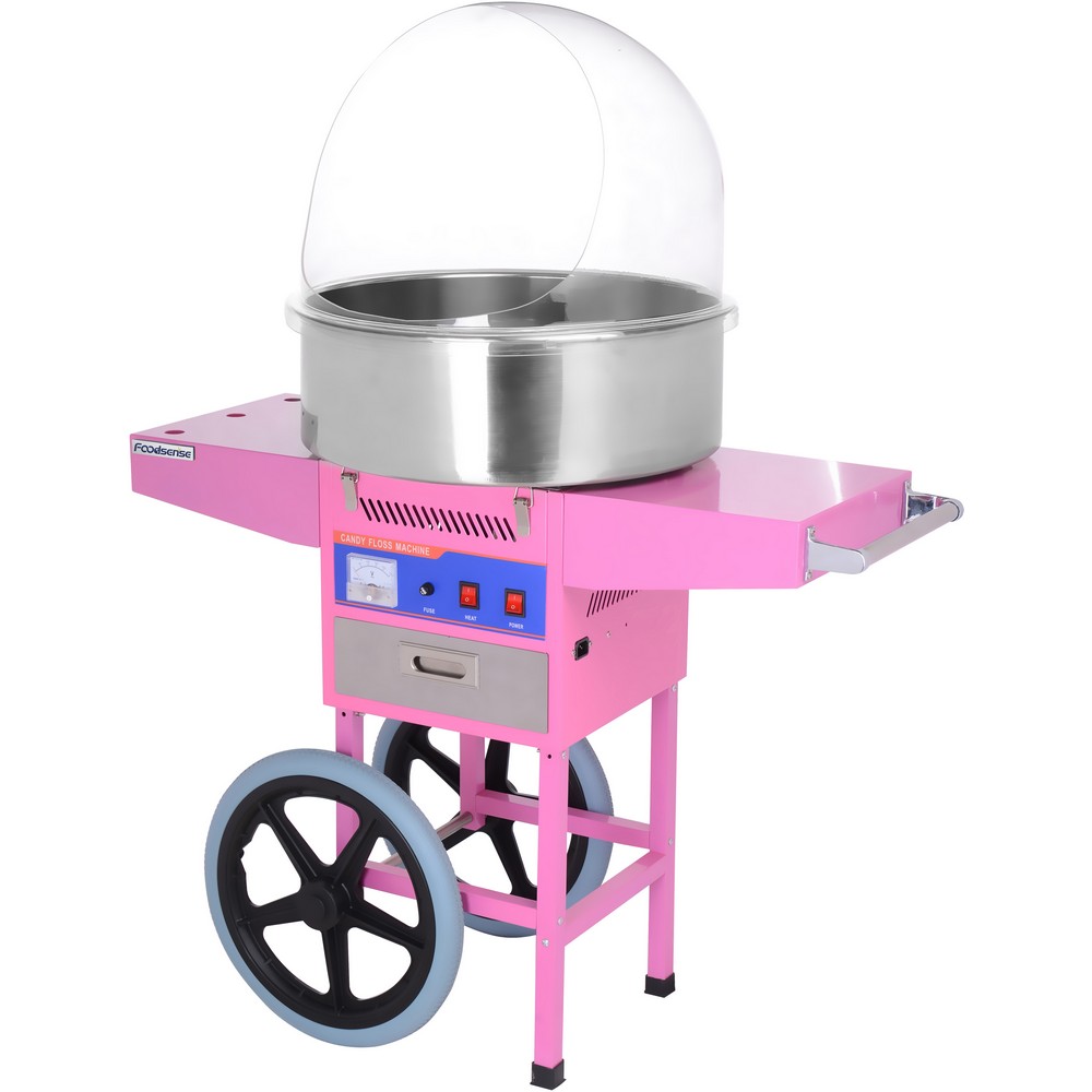 Commercial Cotton Candy Machine Cart - ماكينة حلوى القطن السكرية الكهربائية الاحترافية