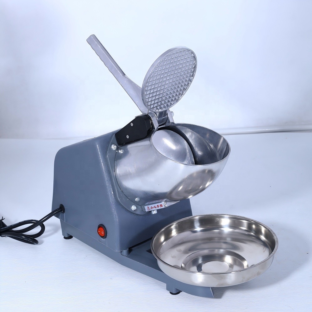 Snow Cone Shaved Ice Machine - كسارة الثلج، بشفرة مزدوجة، محرك قوي،