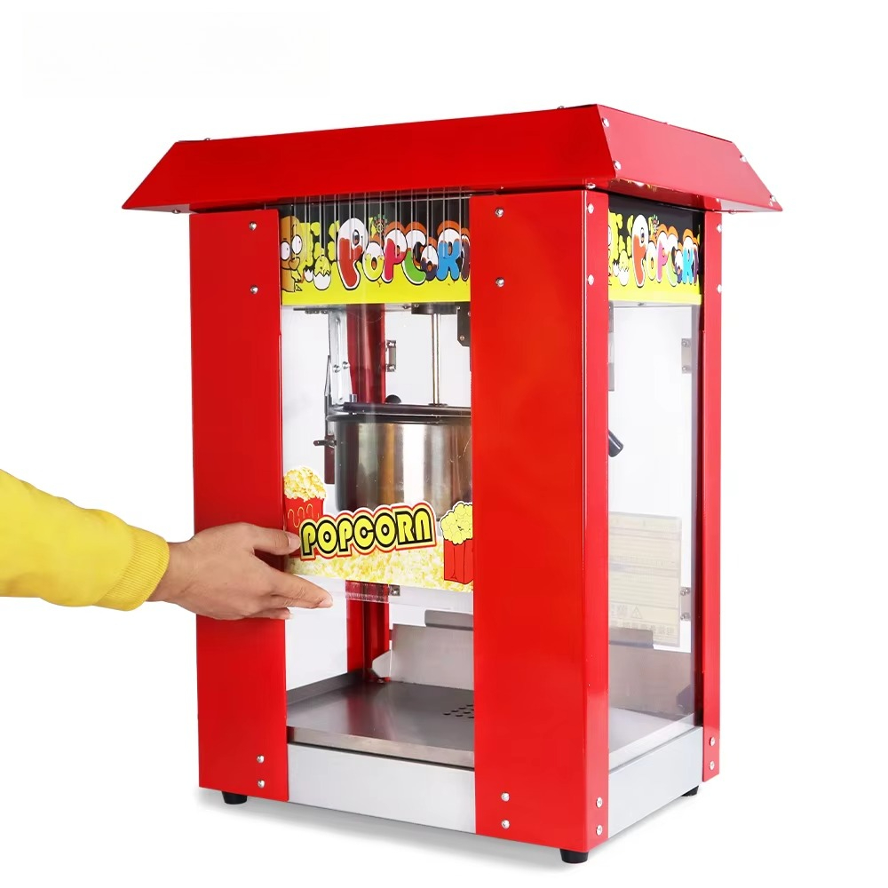 Commercial Popcorn Maker 8Oz - ماكينة صنع الفشار التجارية الأوتوماتيكية بسعة