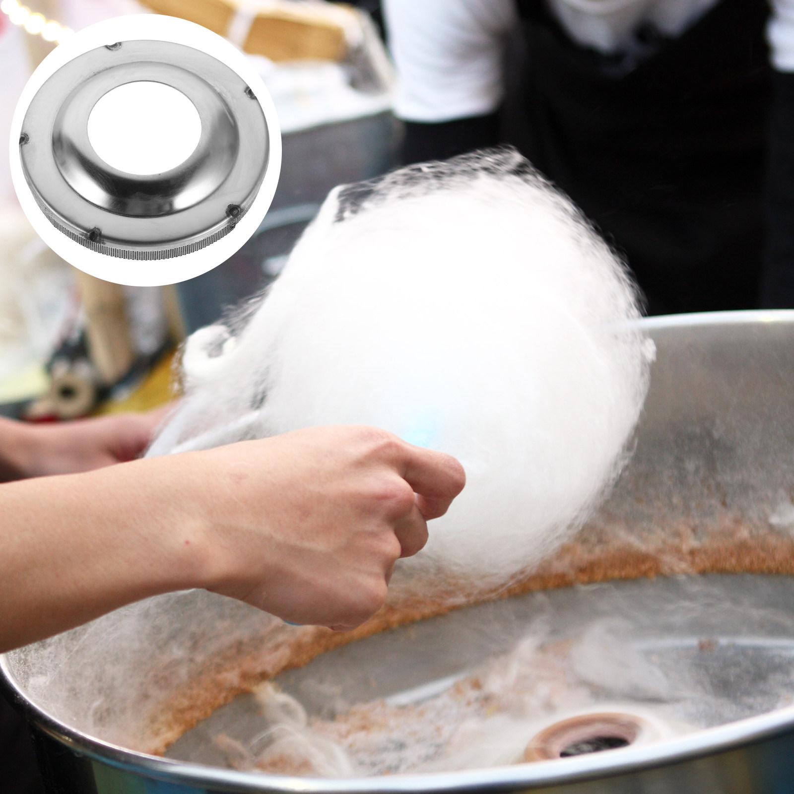 غطاء رأس دوار لماكينة حلوى الق - مراجعة Floss Candy Sugar Spinner Machine وسعره