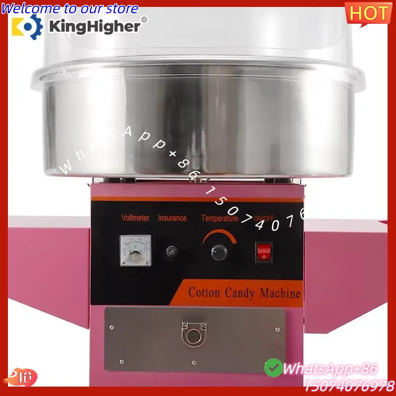 ماكينة صنع غزل البنات الكهربائ - مراجعة Commercial Cotton Candy Machine Cart وسعره