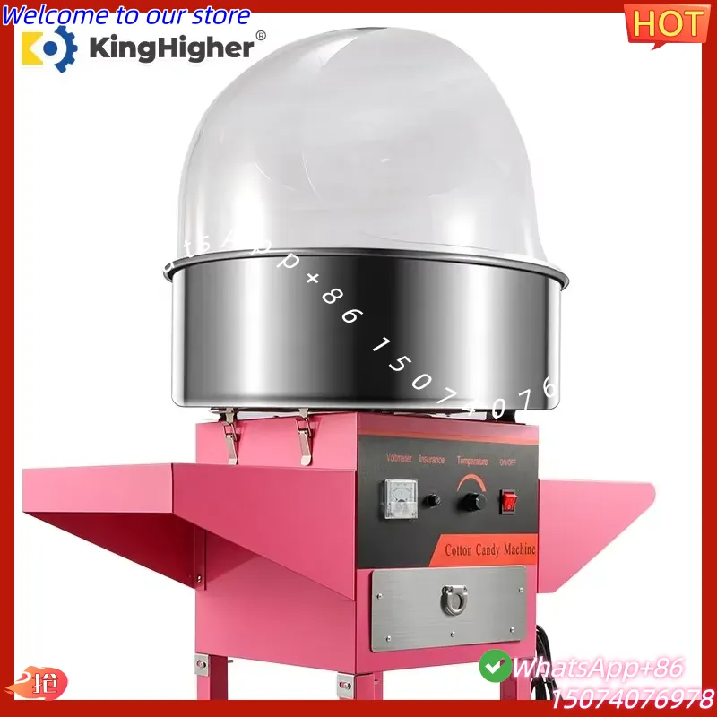 ماكينة صنع غزل البنات الكهربائ - مراجعة Commercial Cotton Candy Machine Cart وسعره