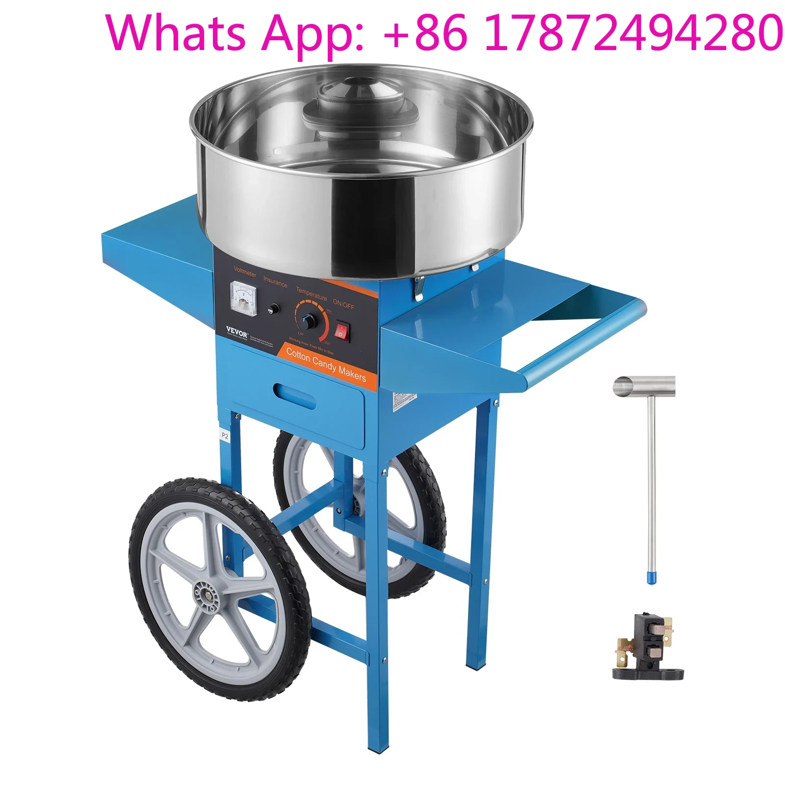 آلة صنع حلوى القطن الكهربائية  - مراجعة Commercial Cotton Candy Machine Cart وسعره