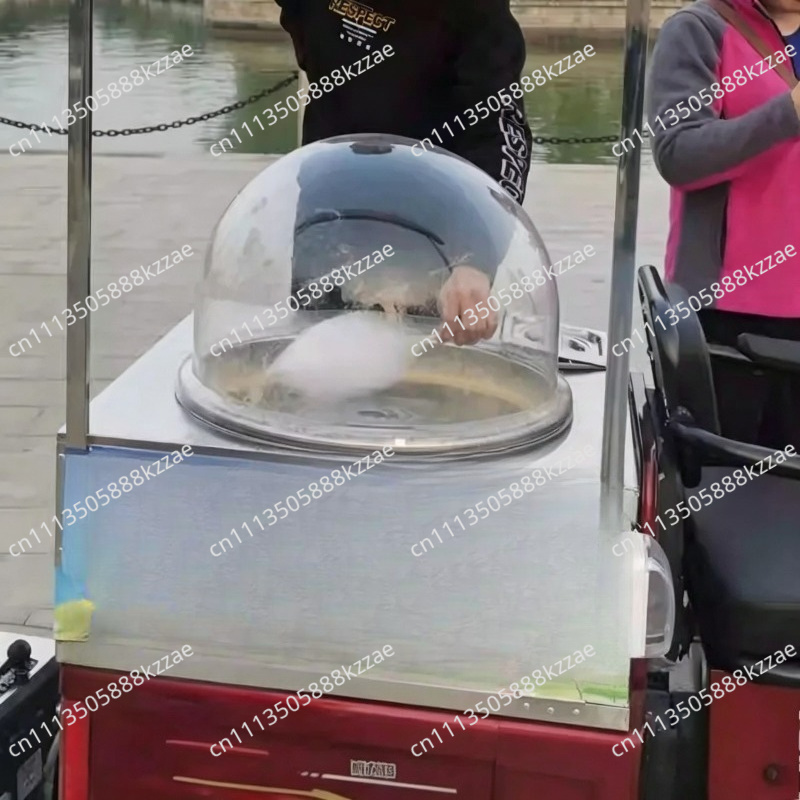 غطاء شفاف لآلة صنع حلوى القطن  - مراجعة Cotton Candy Maker With Cover Shield وسعره