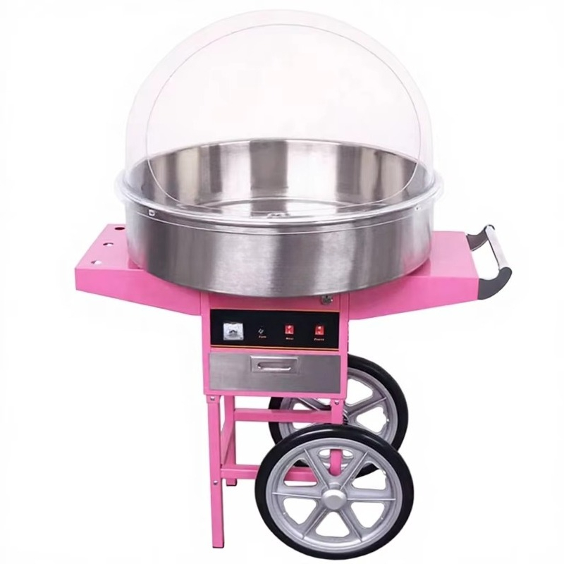 آلة صنع غزل البنات للاستخدام ا - مراجعة Commercial Cotton Candy Machine Cart وسعره