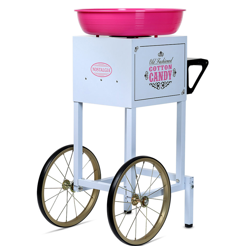 آلة حلوى القطن عالية الطاقة ال - مراجعة Commercial Cotton Candy Machine Cart وسعره