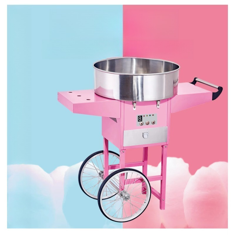 آلة صنع حلوى القطن التجارية مع - مراجعة Commercial Cotton Candy Machine Cart وسعره
