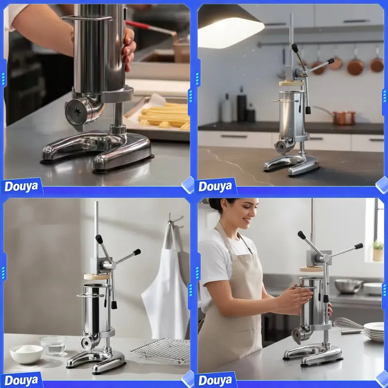 آلة صنع التشوروس بسعة 3 لتر من - مراجعة Churros Extruder Machine Manual وسعره