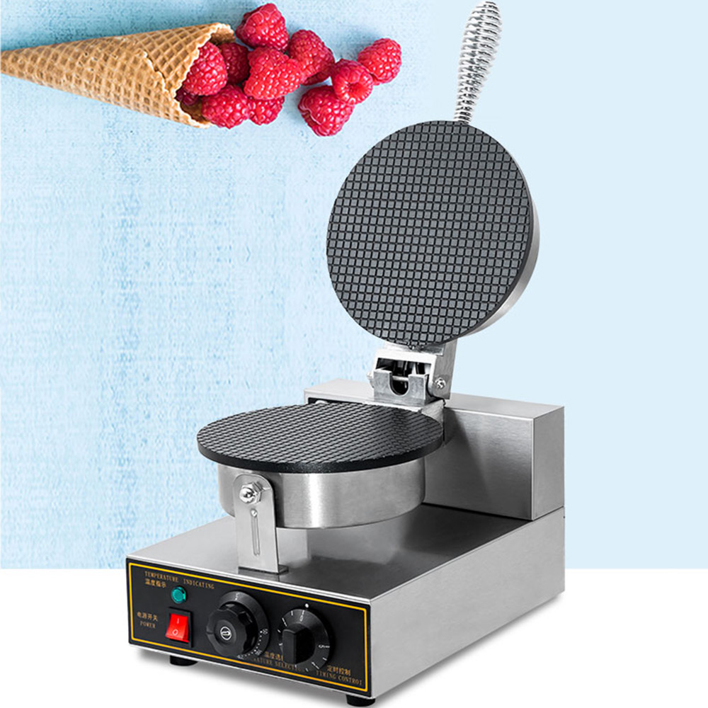 آلة مخروط الآيس كريم التجارية  - مراجعة Commercial Waffle Cone Maker Ice Cream وسعره