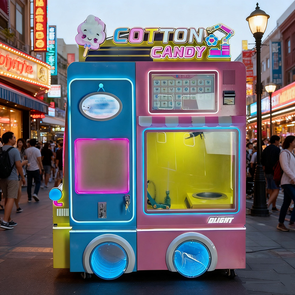 عربة سكر أوتوماتيكية تجارية لص - مراجعة Commercial Cotton Candy Machine Cart وسعره
