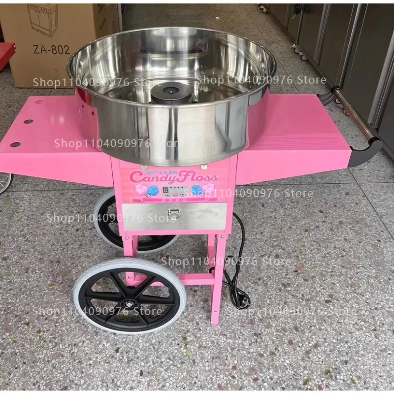 ماكينة غزل البنات الكهربائية ا - مراجعة Commercial Cotton Candy Machine Cart وسعره