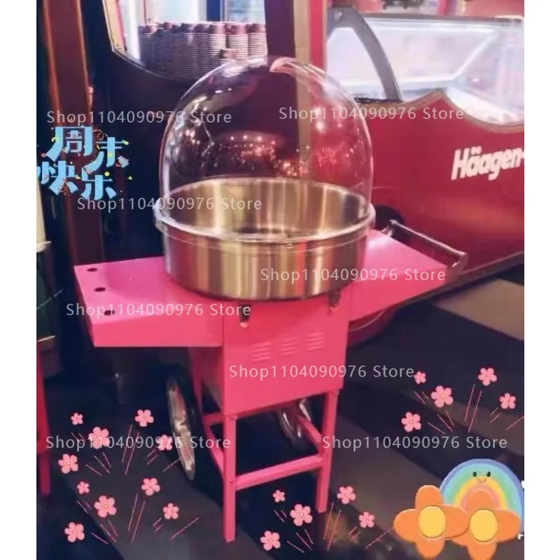ماكينة غزل البنات الكهربائية ا - مراجعة Commercial Cotton Candy Machine Cart وسعره