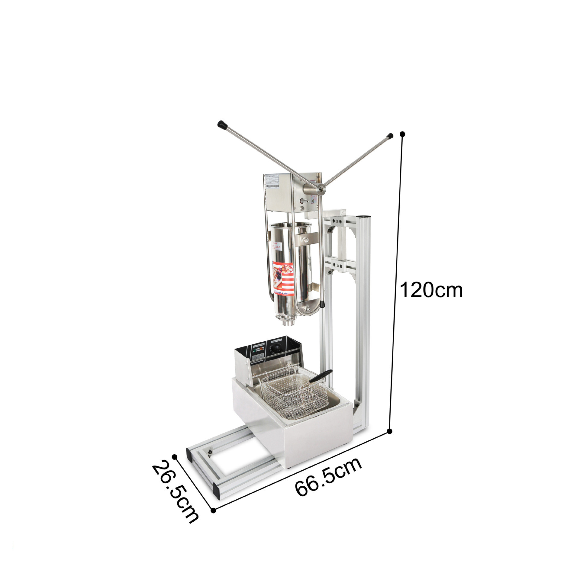 آلة صنع كروس يدوية بالضغط اليد - مراجعة Churros Extruder Machine Manual وسعره