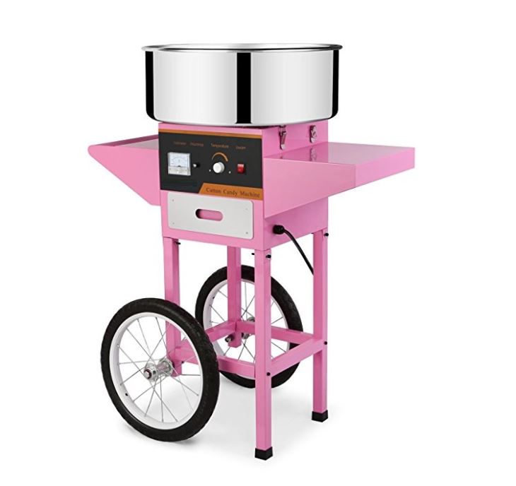 ماكينة حلوى القطن التجارية الج - مراجعة Commercial Cotton Candy Machine Cart وسعره