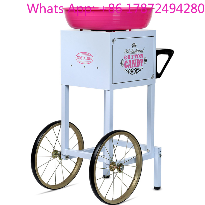 آلة حلوى القطن عالية القدرة لل - مراجعة Commercial Cotton Candy Machine Cart وسعره