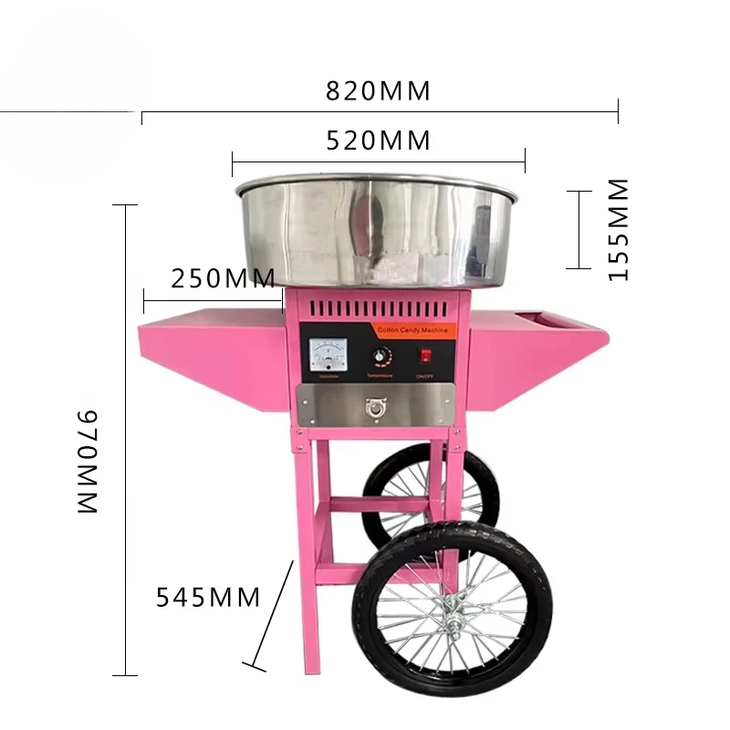 آلة غزل البنات التجارية الأوتو - مراجعة Commercial Cotton Candy Machine Cart وسعره