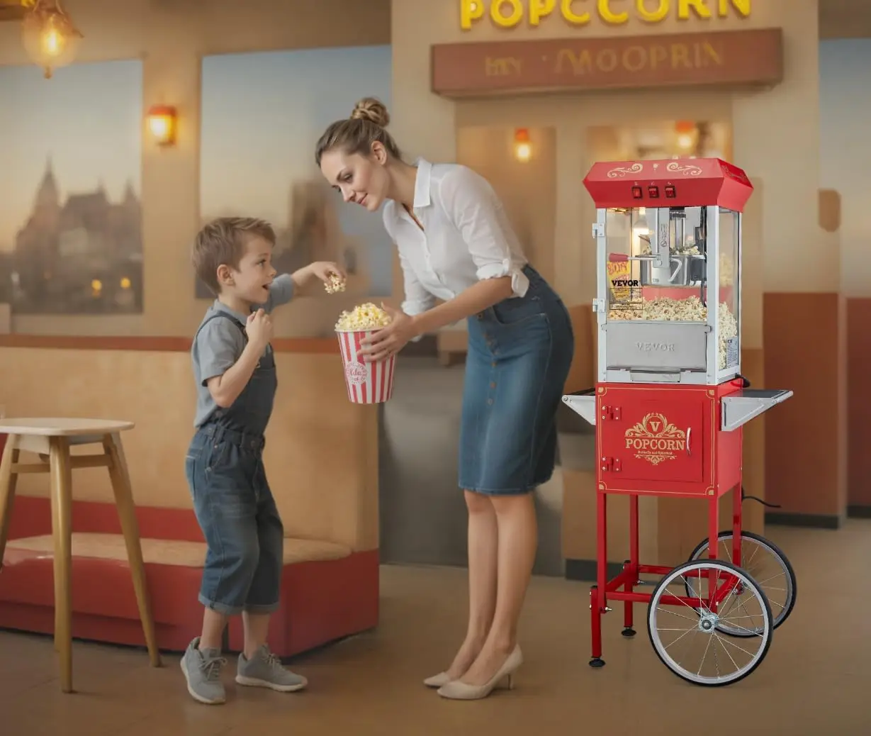 آلة صنع الفشار التجارية، وعاء  - مراجعة Commercial Popcorn Maker 8Oz وسعره