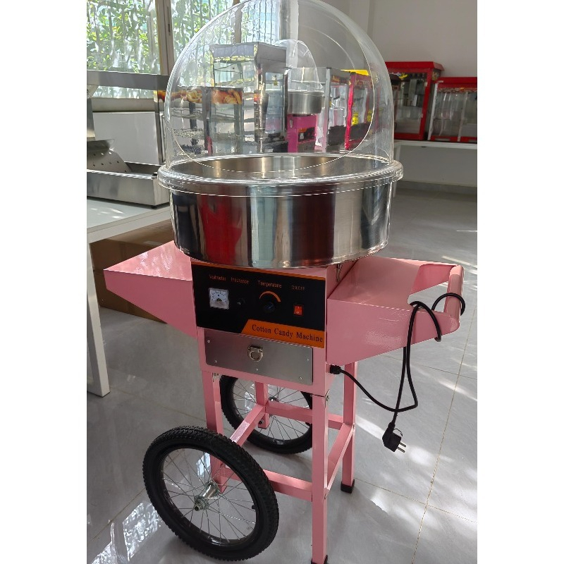 آلة صنع حلوى القطن مع عربة، آل - مراجعة Commercial Cotton Candy Machine Cart وسعره