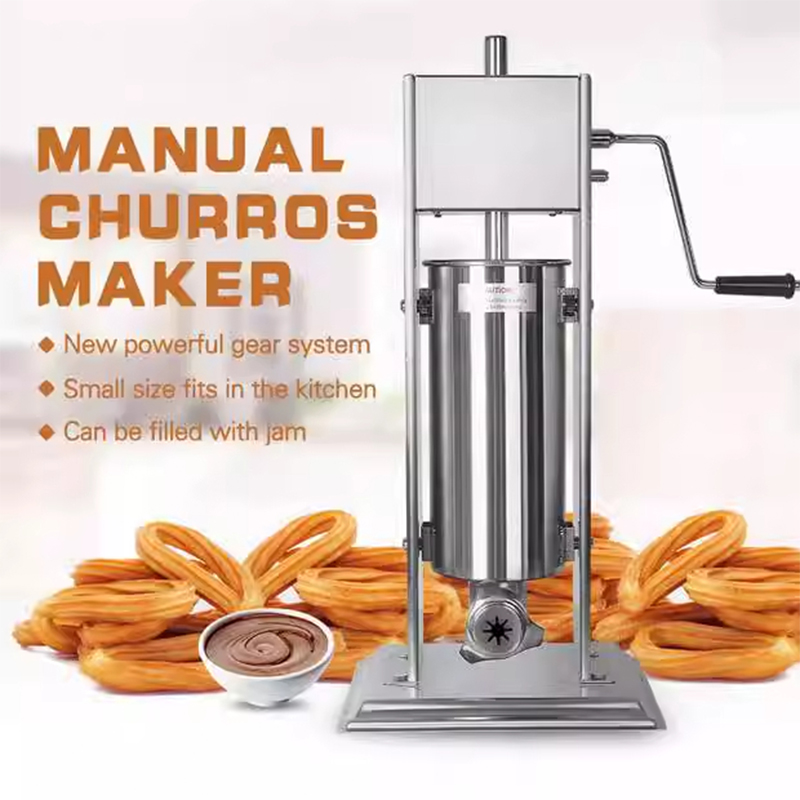 صانع كروس اليدوي آلة الفاكهة ا - مراجعة Churros Extruder Machine Manual وسعره