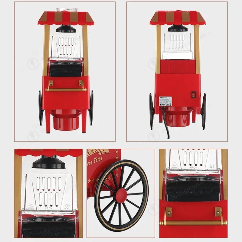 آلة صنع الفشار بتصميم عتيق مع  - مراجعة Popcorn Machine Cart Vintage Style وسعره