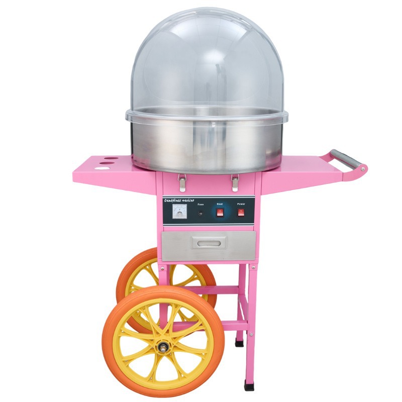 آلة حلوى القطن الكهربائية التج - مراجعة Commercial Cotton Candy Machine Cart وسعره