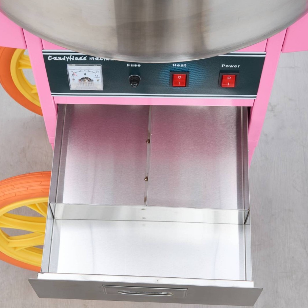 آلة حلوى القطن الكهربائية التج - مراجعة Commercial Cotton Candy Machine Cart وسعره